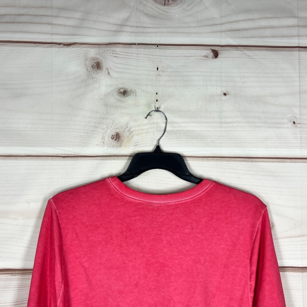 Lane Bryant Top Womens 18 20 Orange Sweatshirt Pullover Inspired Garment Dyed - Picture 10 of 10